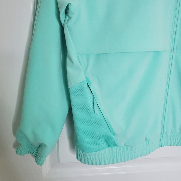 Figs Sydney Mariner Blue Green Zip Up Scrub Jacket - Picture 3 of 9